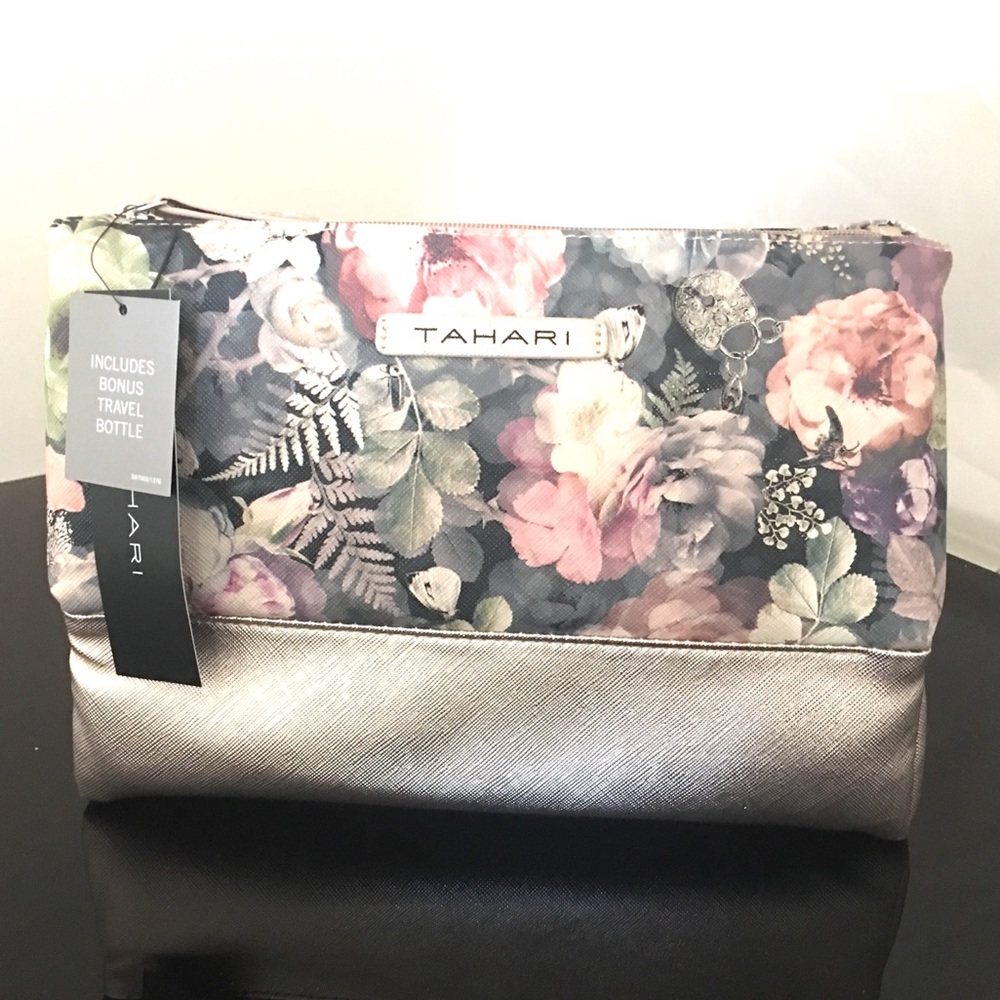 TAHARI Pretty Petals Cosmetic Bag